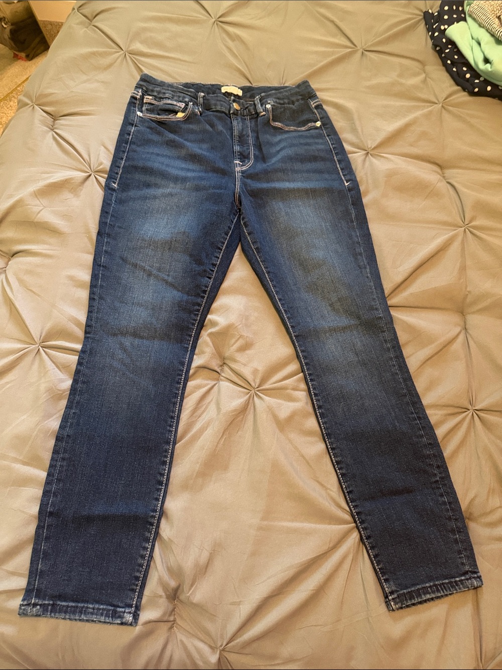 Good American Dark Indigo Skinny Jeans